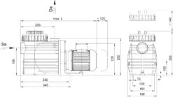 Speck BADU Magna 12 - 0,45 KW / 230 Volt -Zwembadverkoopwinkel badu magna dimensions 1