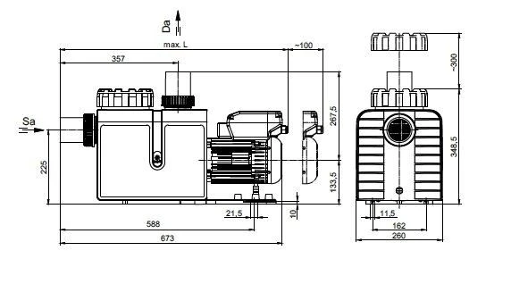 Badu Profi Eco VS 1,40 KW / 230 Volt 4 Badu Profi Eco VS 1,40 KW / 230 Volt - Afbeelding 2