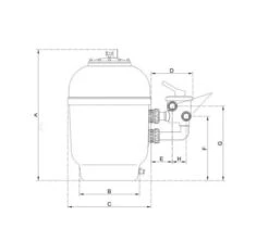 Zandfilter PPG Side Mount Filter 760