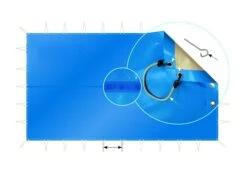 Skinfreeze Winterafdekking 1070 X 570cm | Blauw