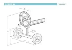 Oprolsysteem T-Presto 126 -Zwembadverkoopwinkel t presto 126